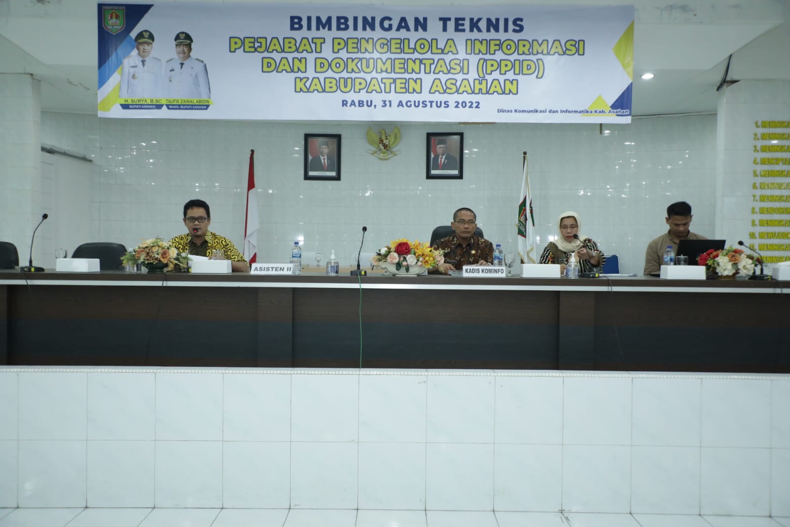 Diskominfo Asahan Gelar Bimtek Pejabat PPID Tahun 2022