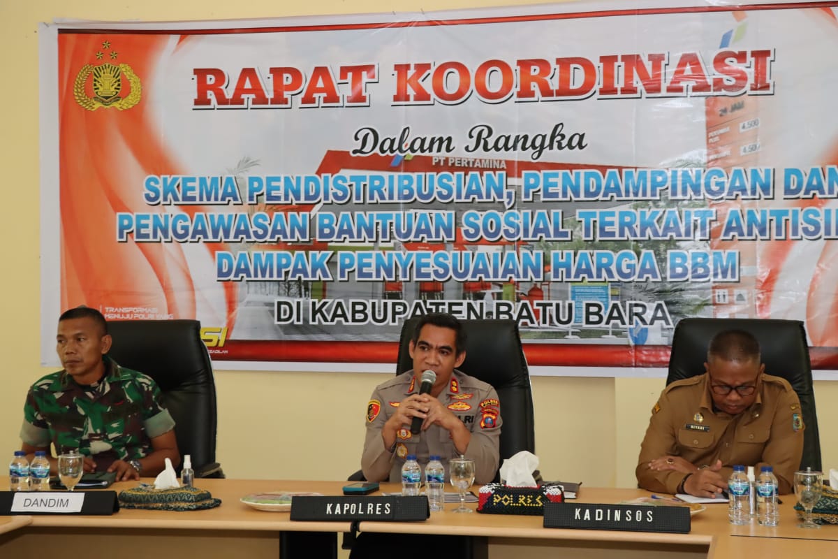 Kapolres Batu Bara AKBP Jose memimpin Rapat Koordinasi (foto/istimewa)