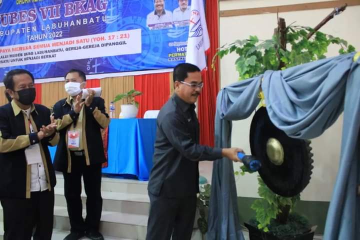 Kaban BAPPEDA Labuhanbatu Buka Musyawarah Besar Antar BKAG 2022