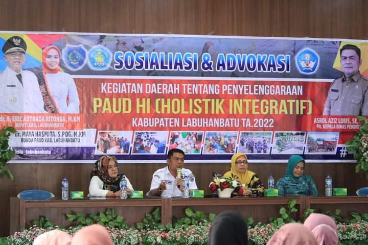 Kepala Dinas Pendidikan Labuhanbatu Buka Sosialisasi dan Advokasi Paud HI