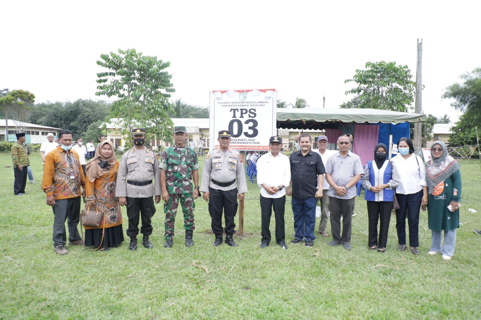 Bupati Asahan Tinjau Pelaksanaan Pilkades di Kecamatan Buntu Pane dan Simpang Empat