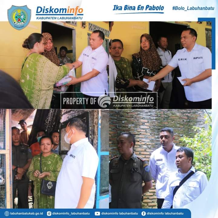 Bupati Labuhanbatu Kunjungi Korban Kebakaran Sirandorung