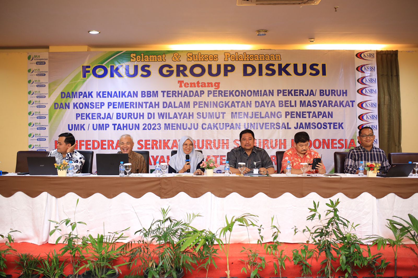 KSBSI Sumatera Utara (Sumut) menggelar kegiatan Focus Group Diskusi (foto/istimewa)