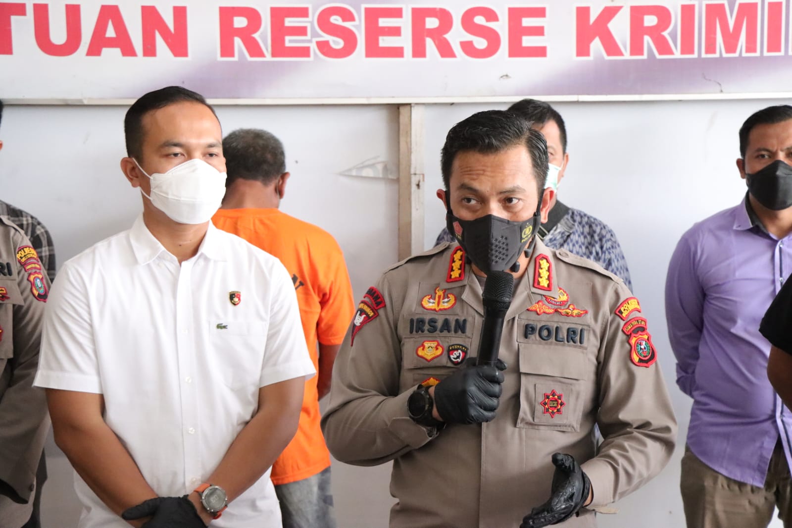 Kapolresta Deliserdang Konferensi Pers Kasus Penganiayaan Berat