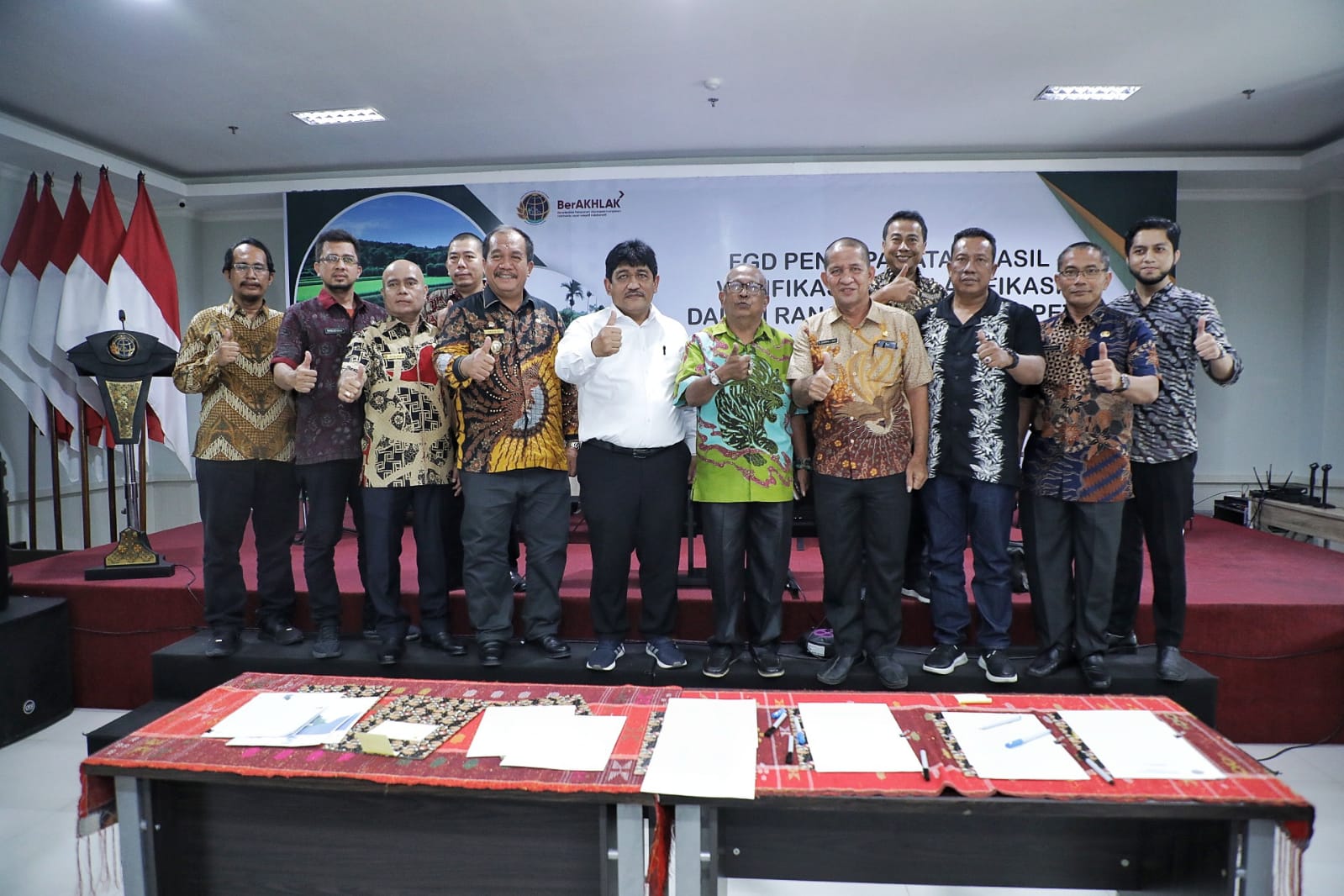 Wabup Asahan Tanda Tangani BA Verifikasi dan Klarifikasi Data Lahan Sawah