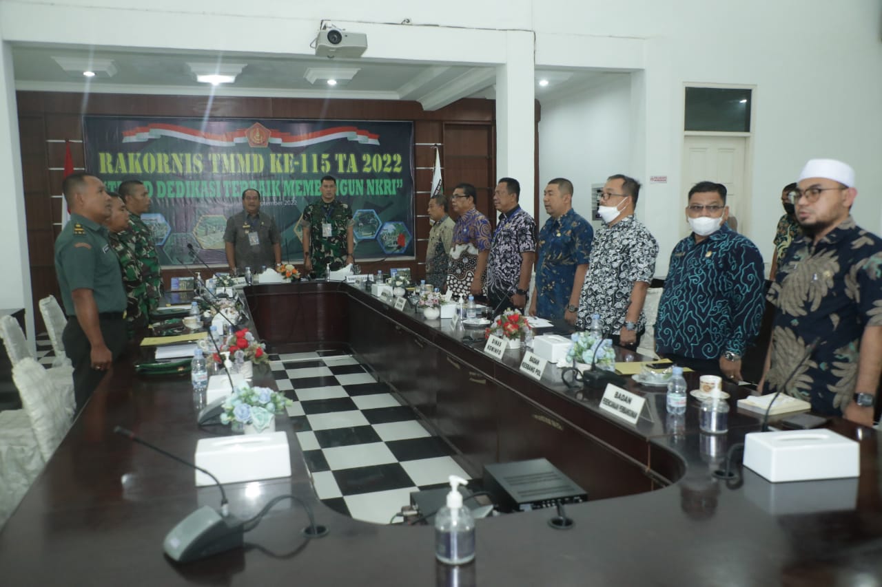 Pemkab Asahan Ikuti Rakornis TMMD ke-115 Secara Virtual