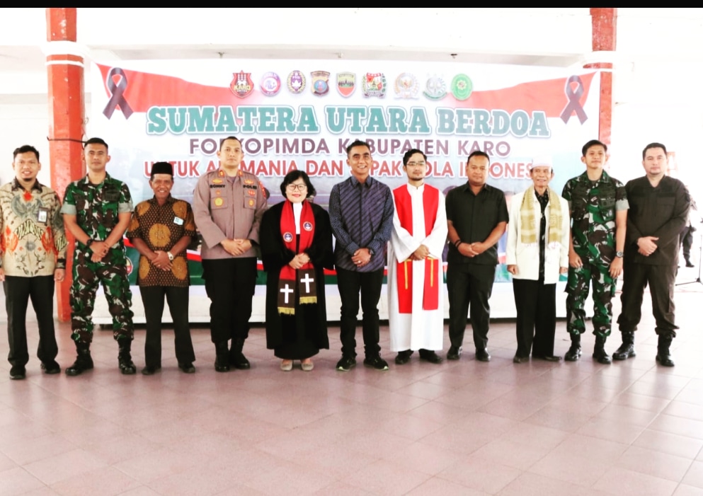 Terkait Peristiwa Kanjuruhan Forkopimda Karo Gelar Acara Doa Bersama