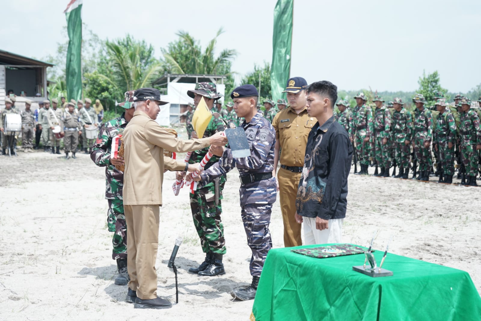 Bupati Asahan Pimpin Upacara Pembukaan TMMD ke-115 TA 2022