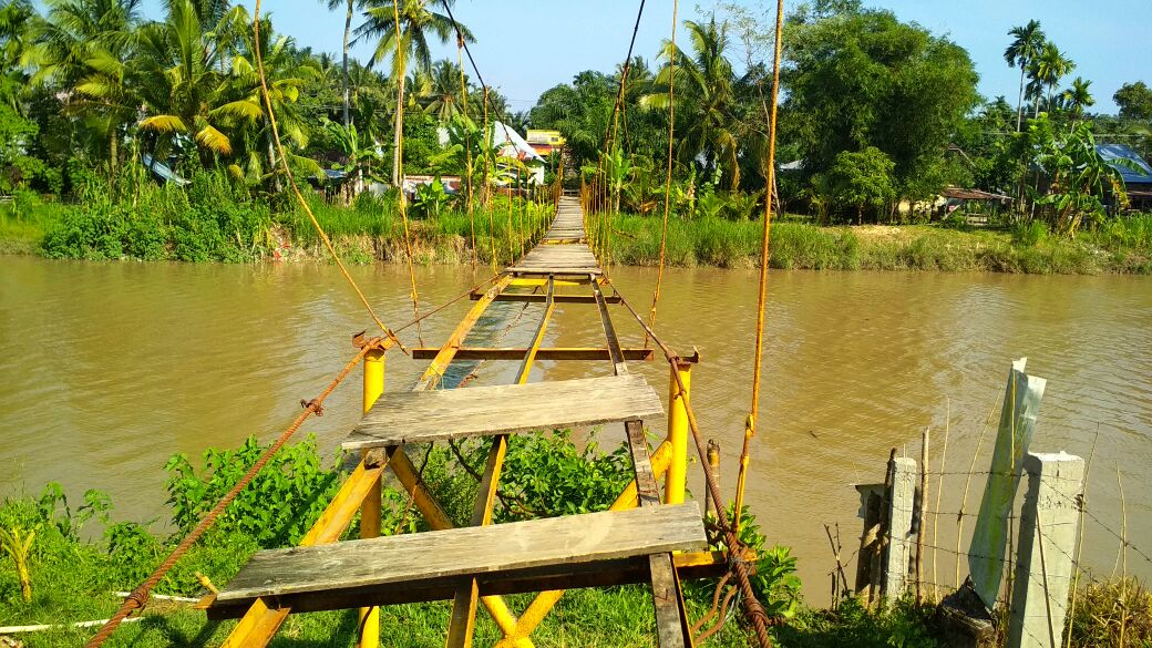 Kondisi Jembatan Jalan Merpati 2 RT 20 Kelurahan Rawa Makmur Kota Bengkulu