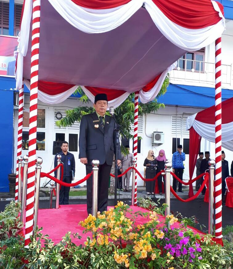 Pj Wali Kota Bengkulu Budiman Ismaun menjadi Inspektur Upacara Harkitnas ke 110