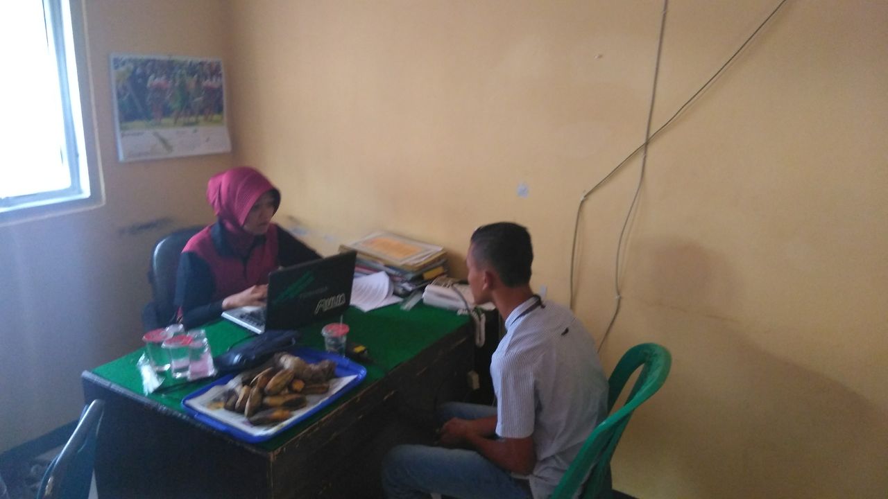 Tersangka Saat Di BAP