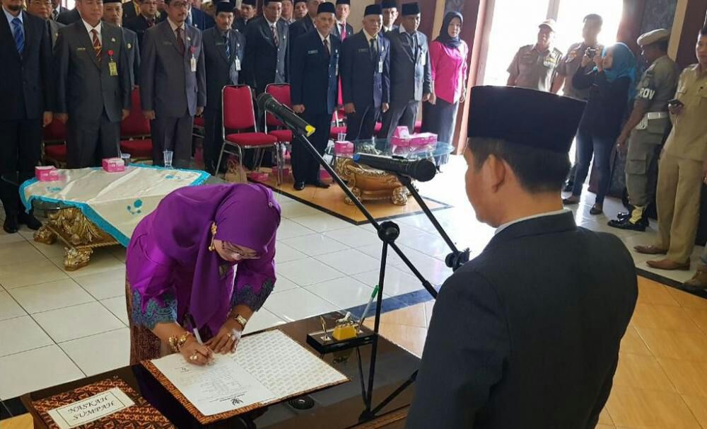 Pj Wali Kota Prabumulih melantik 68 Pejabat Prabumulih