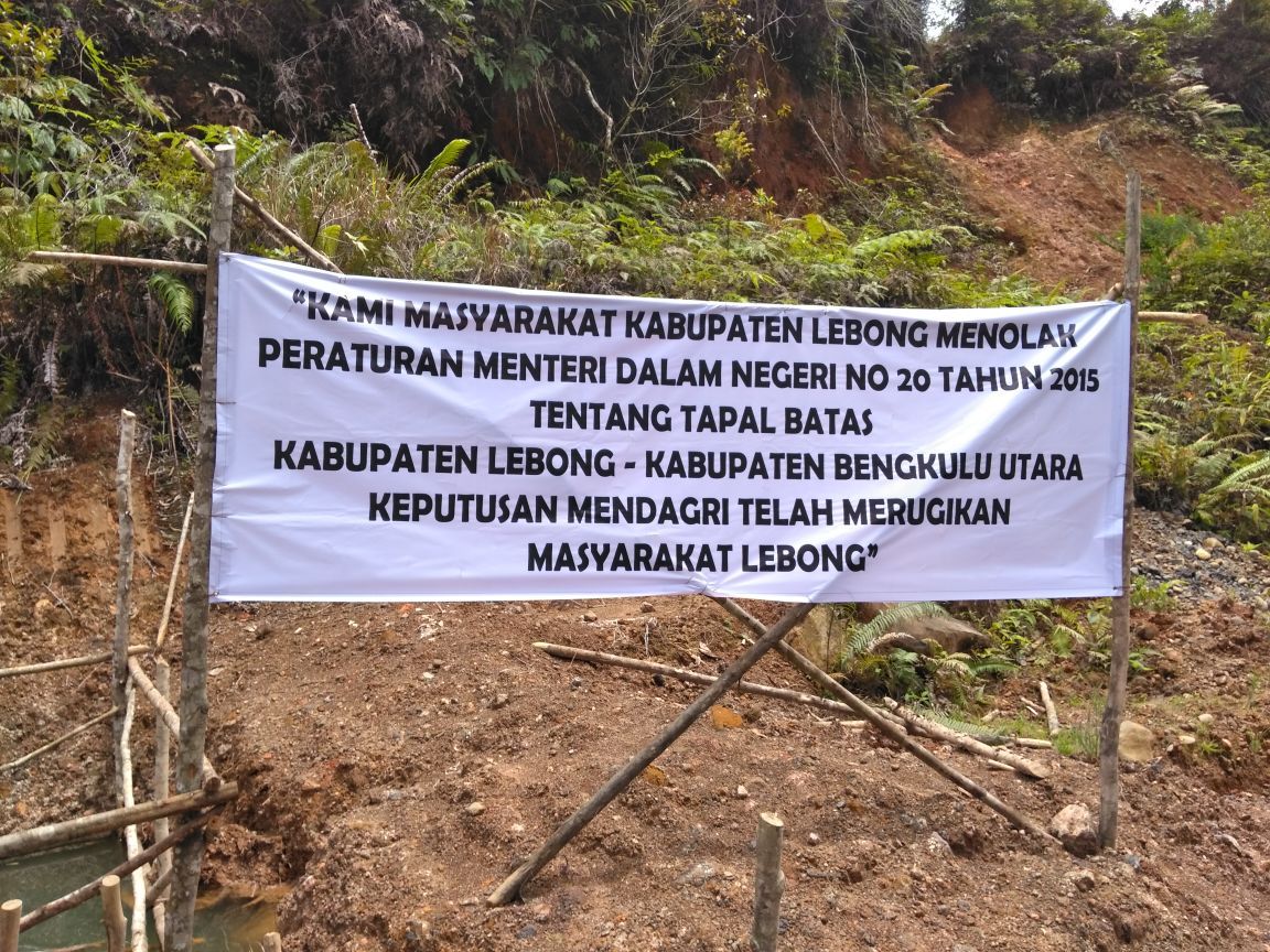 Demo, Lebong Tolak Pembangunan Daerah Tapal Batas