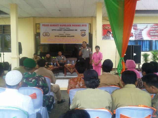 Acara Sertijab Kapolsek Padang Jaya 