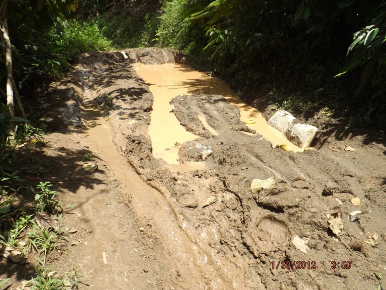 Kondisi Jalan yang seperti 'Kubangan Kerbau'