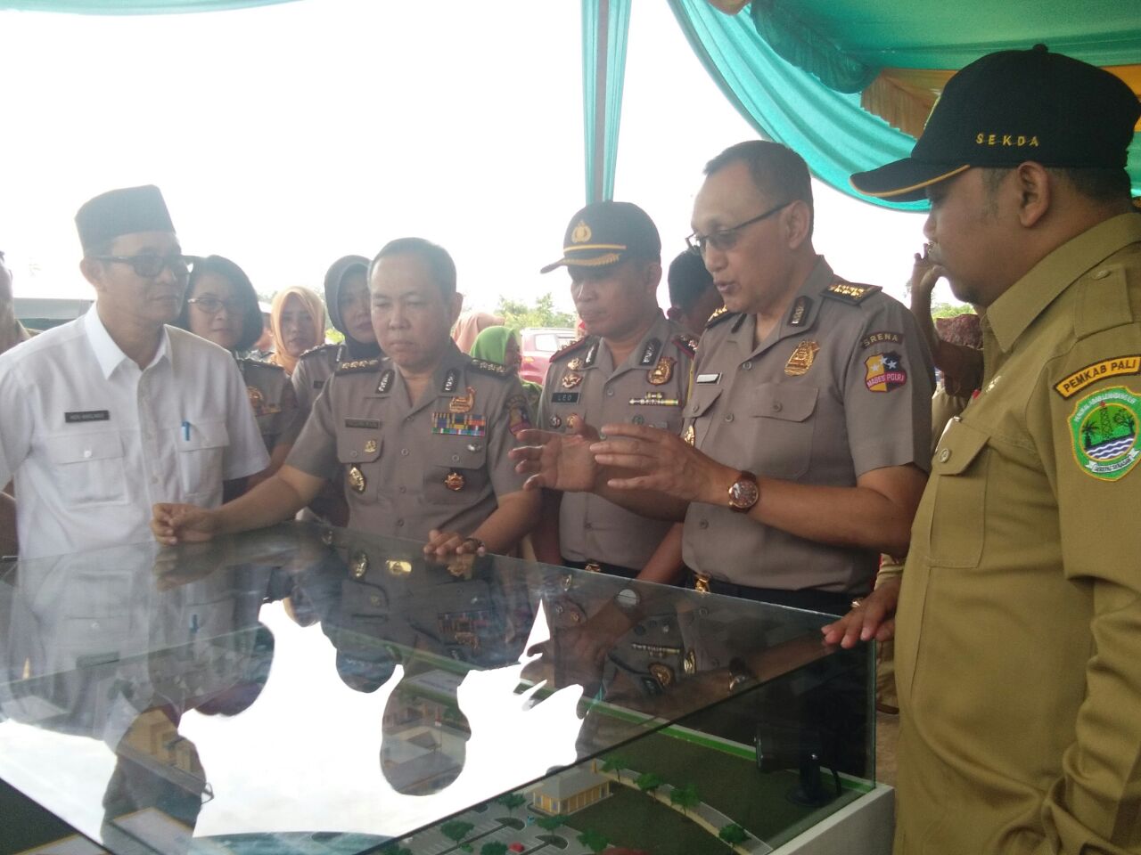 Tim Mabes Polri Meninjau Seketsa Lahan Pembentukan Polres PALI