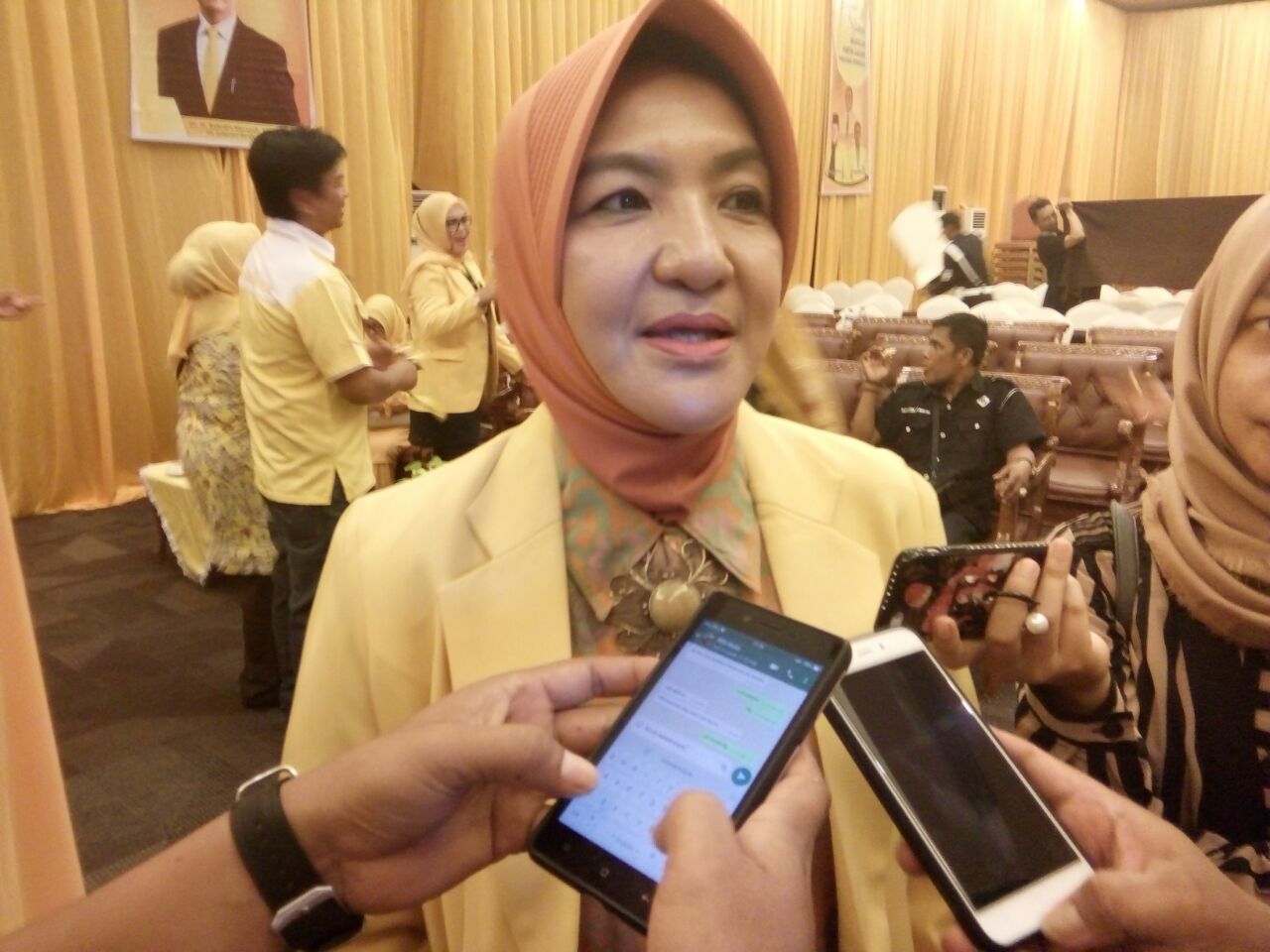 Ketua DPD Golkar Tingkat II Kota Bengkulu Patriana Sosialinda
