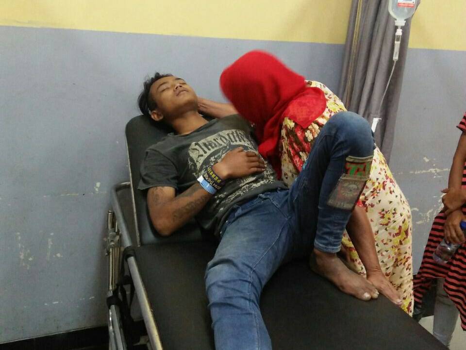 Korban Mamad yang terkena Peluru Nyasar