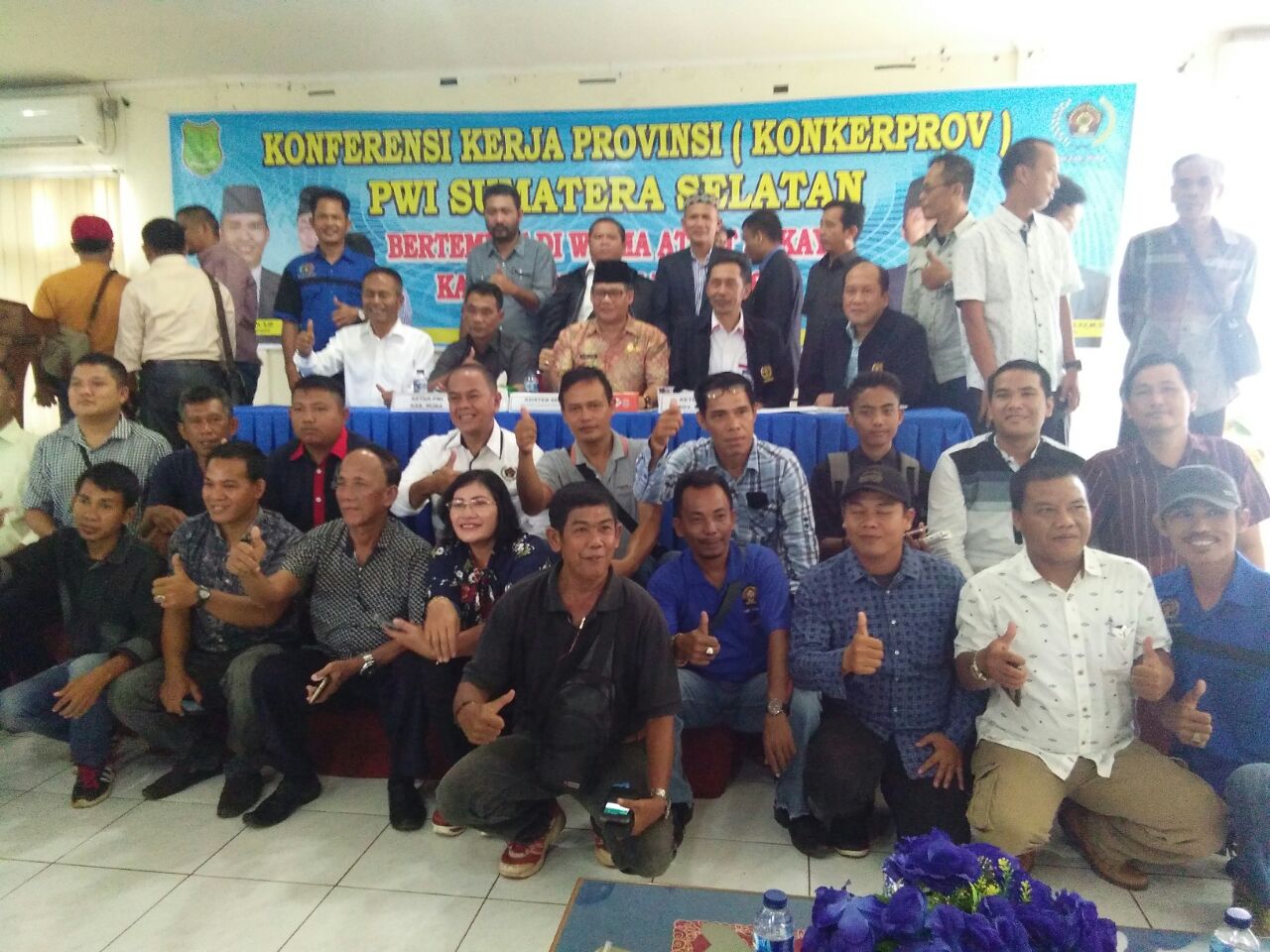 Usai acara Seluruh pengurus PWI Berfoto Bersama