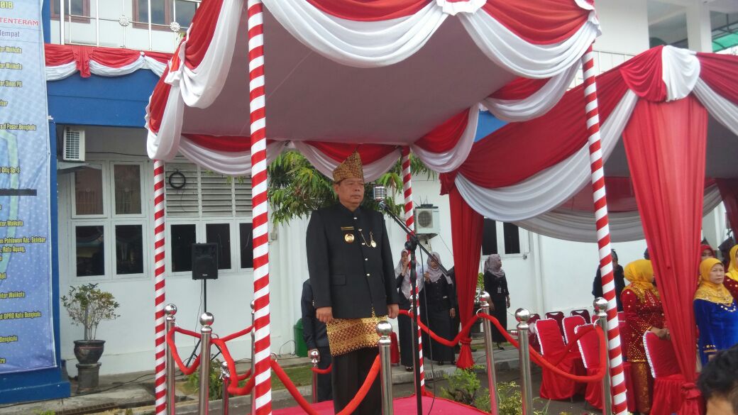 Pjs Wali Kota Menjadi Inspektur Upacara HUT Kota Bengkulu Ke 299