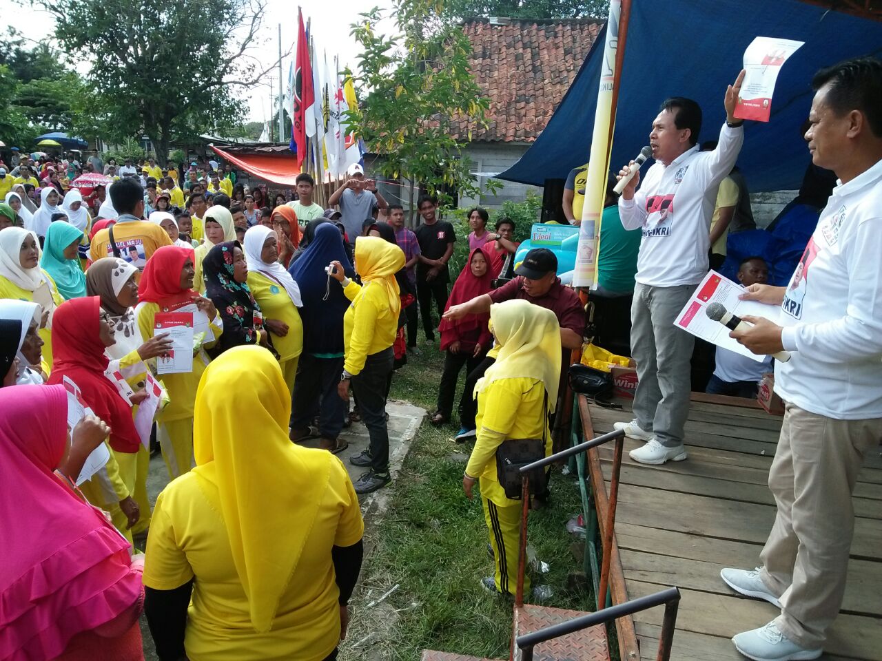 Paslon Wali Kota Prabumulih Saat Berkampanye