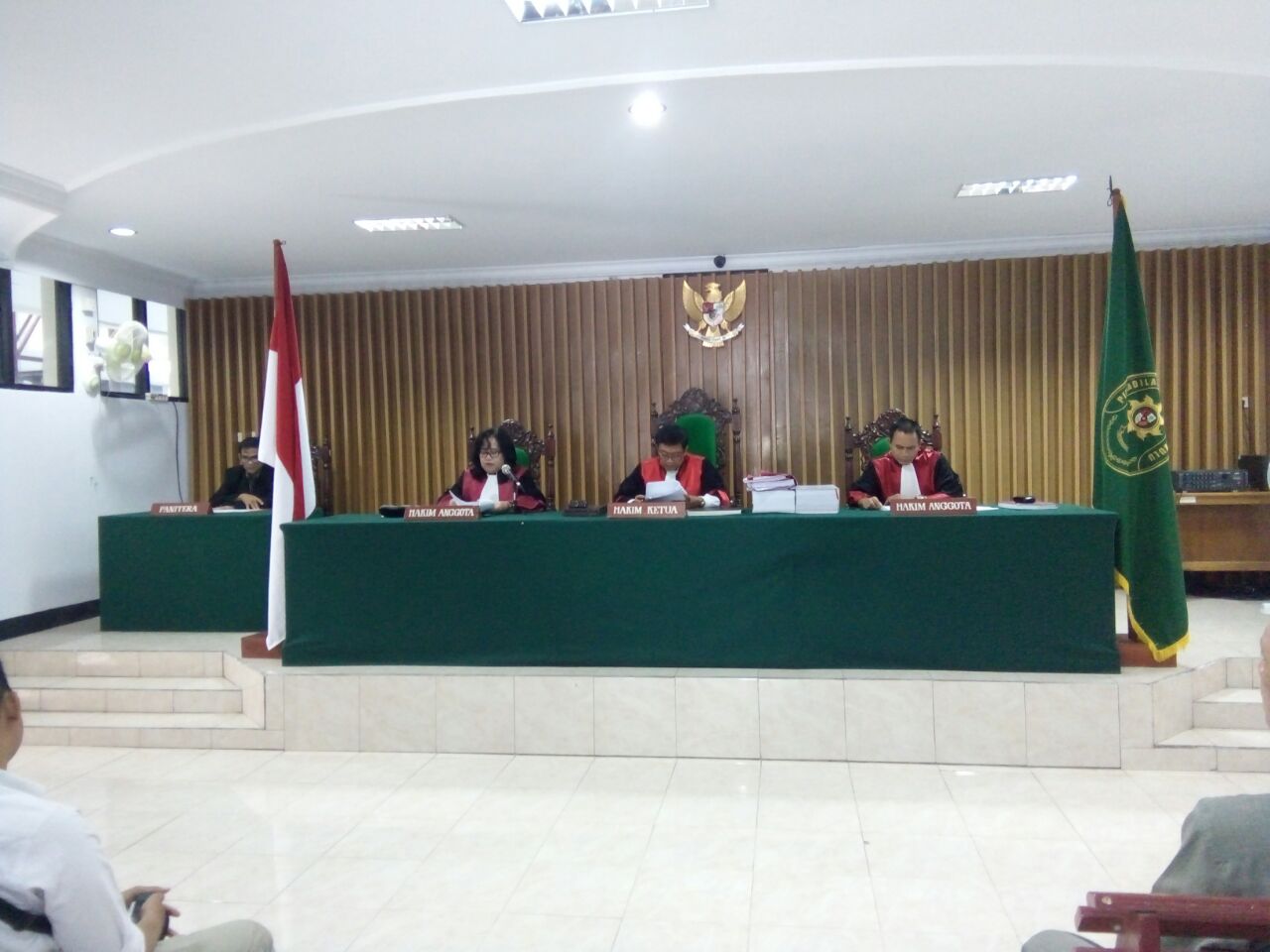 Suasana Sidang Bandung Gubernur Bengkulu (Non Aktif) Ridwan Mukti