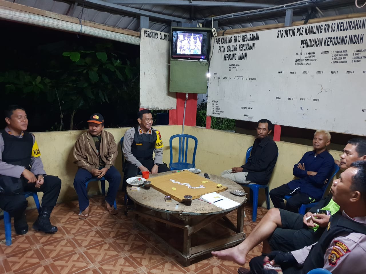 Tampak Satuan Polresta Prabumulih melakukan Giat Patroli Premanisme
