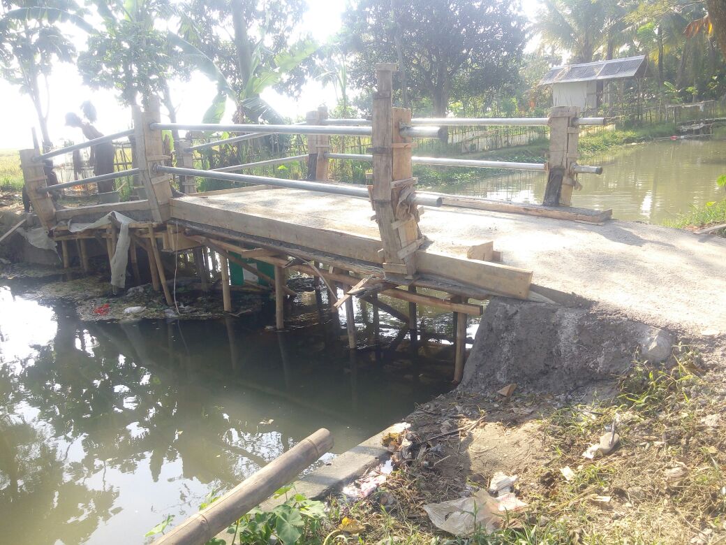 Jembatan yang dibangun melalui Dana Desa
