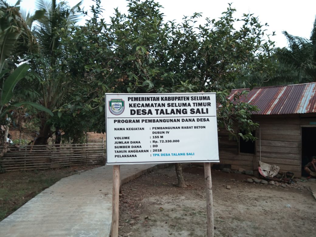 Tampak Papan Merek dan Pekerjaan 