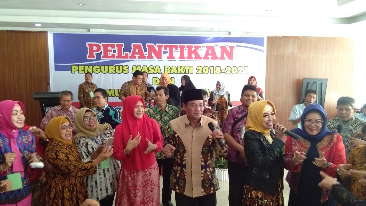 Tampak Bupati Lebong menghadiri Pelantikan IKAL