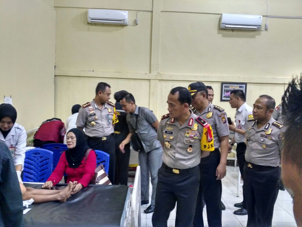 Kapolda Bengkulu Brigjen Pol Coki Manurung memantau Kegiatan Sunatan Masal 