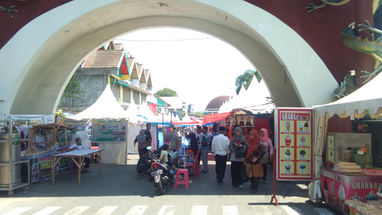 Tampak Lapak Pedagang Pada Festival Tabut