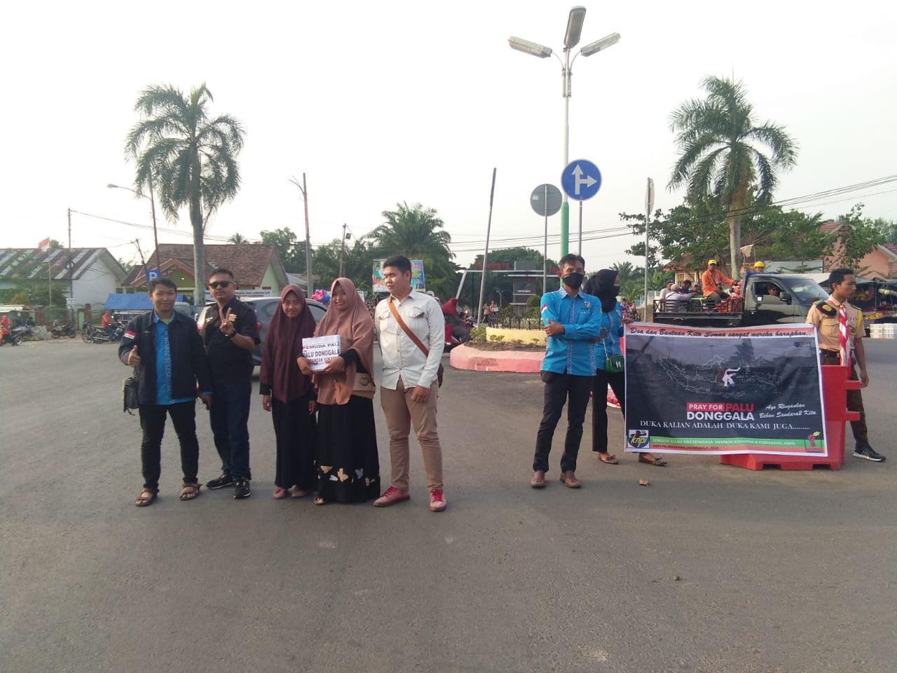 Tampak Penggalangan Dana Tengah Berlangsung
