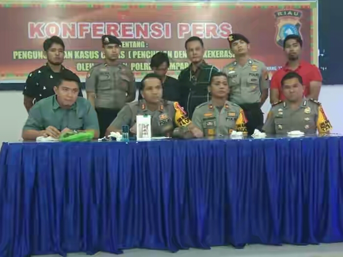 Konferensi Pers Polres Kampar