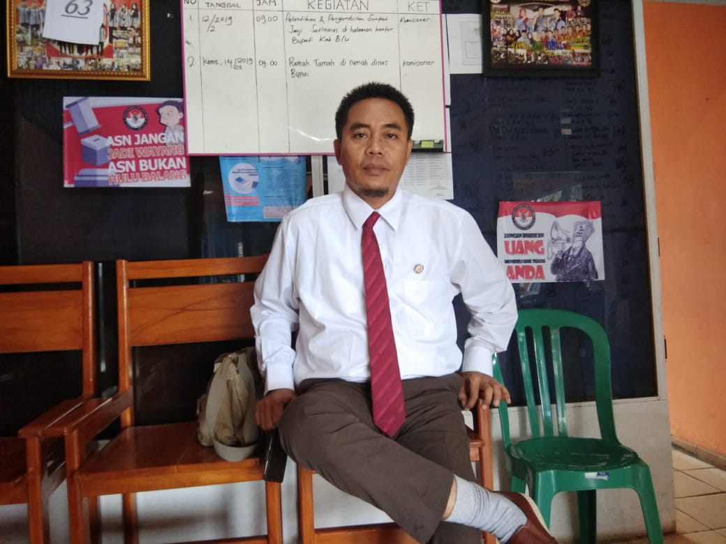 Tugiran M.Pd Bidang Penindakan Pelanggaran Banwaslu BU