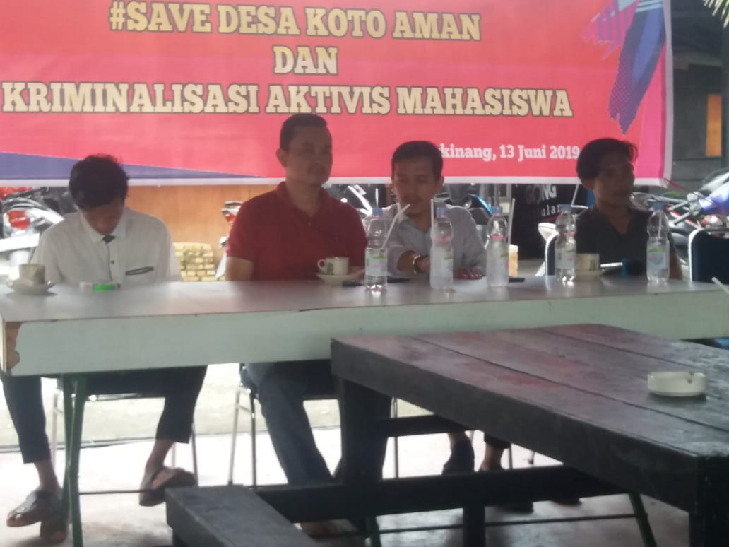 Aktivis Kampar Gelar Diskusi Terbuka 'Save Desa Koto Aman'