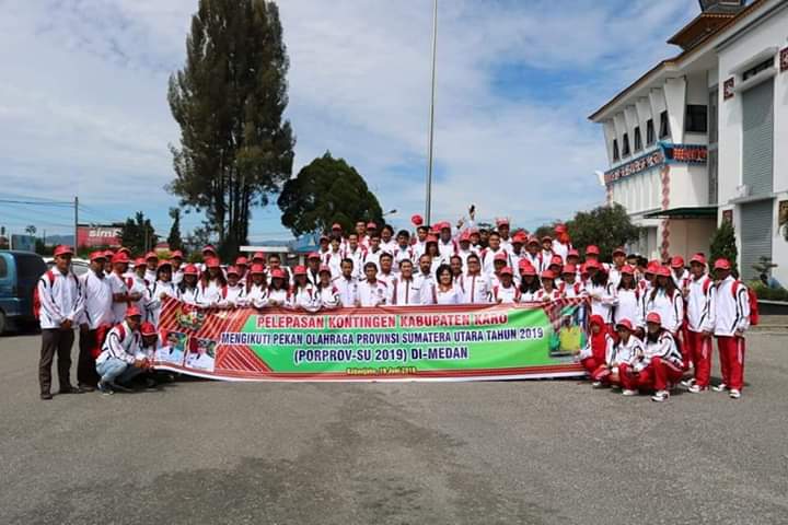 Bupati Lepas Kontingen Karo ke Porprovsu 2019