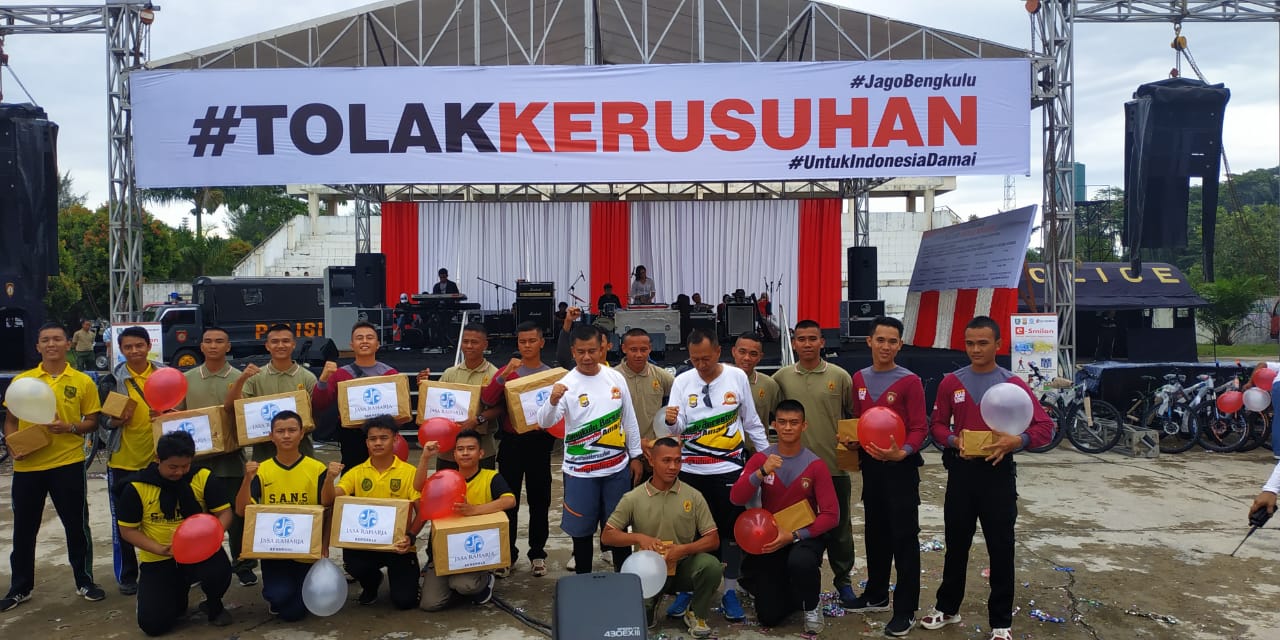 Tolak Kerusuhan Polda Bengkulu Gelar Deklarasi 