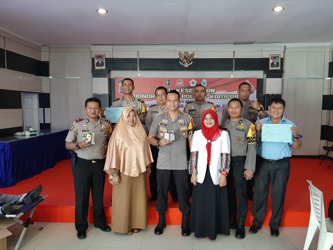 Polres Kampar Gelar Bhakti Kesehatan