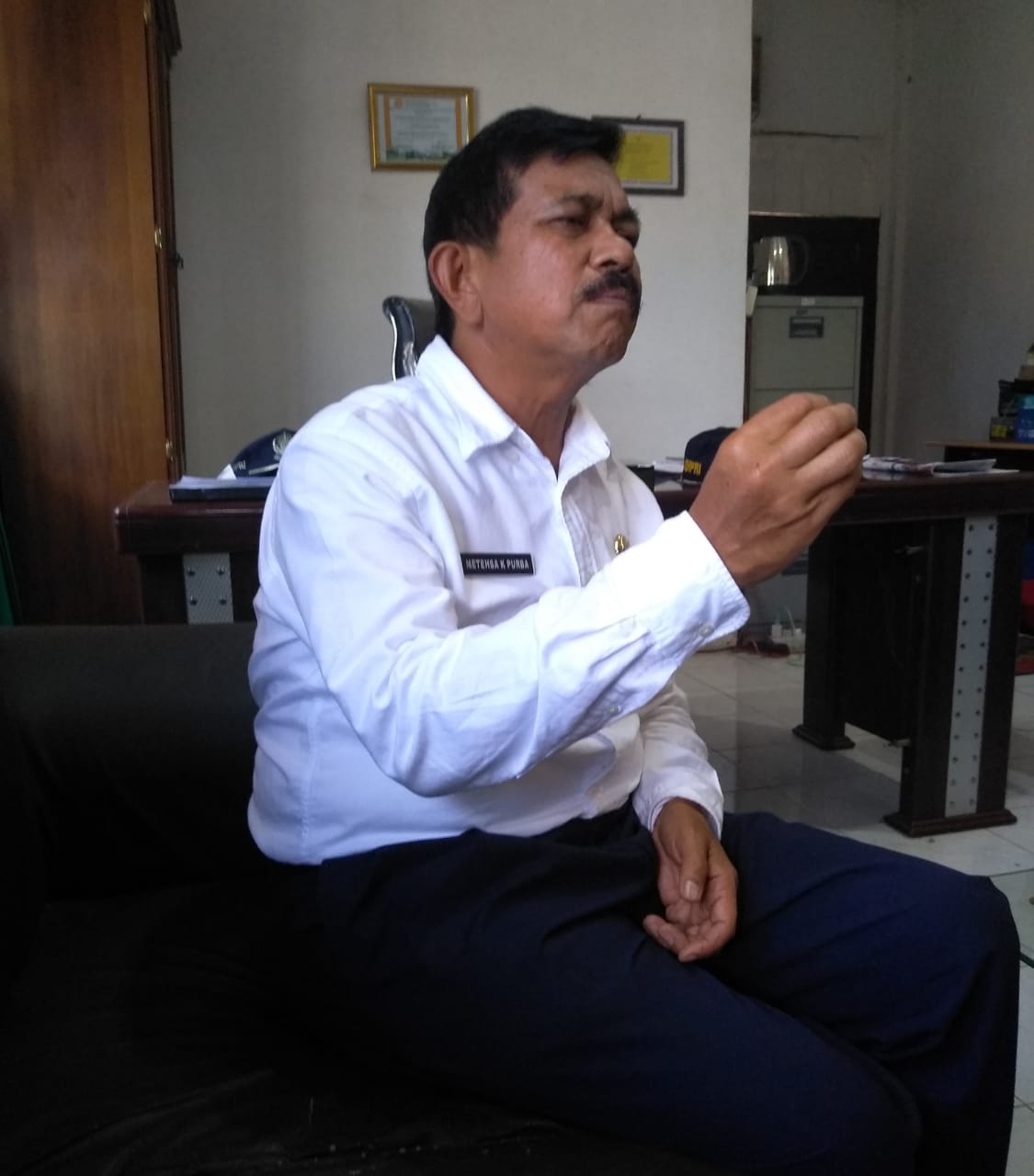 Kepala Dinas Pertanian dan Perkebunan Kab.Karo Metehsa K Purba 