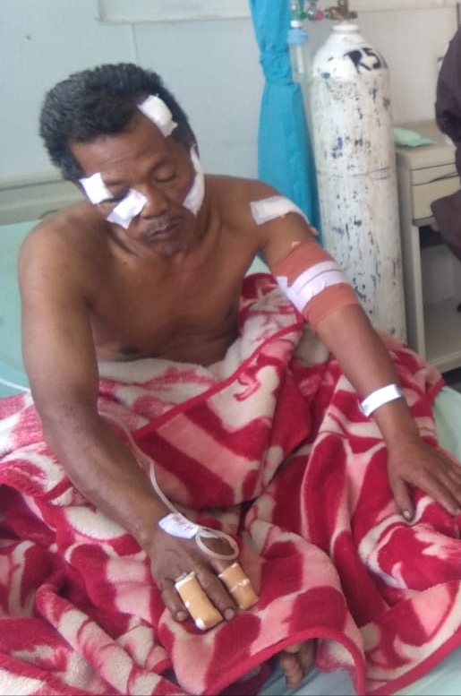 Foto korban saat dirawat di Ruang VI RSUD Kabanjahe, 