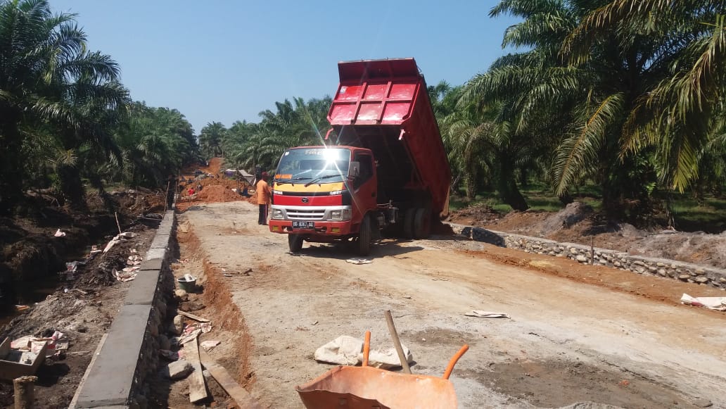 TMMD, Badan Jalan Penghubung Ditimbun