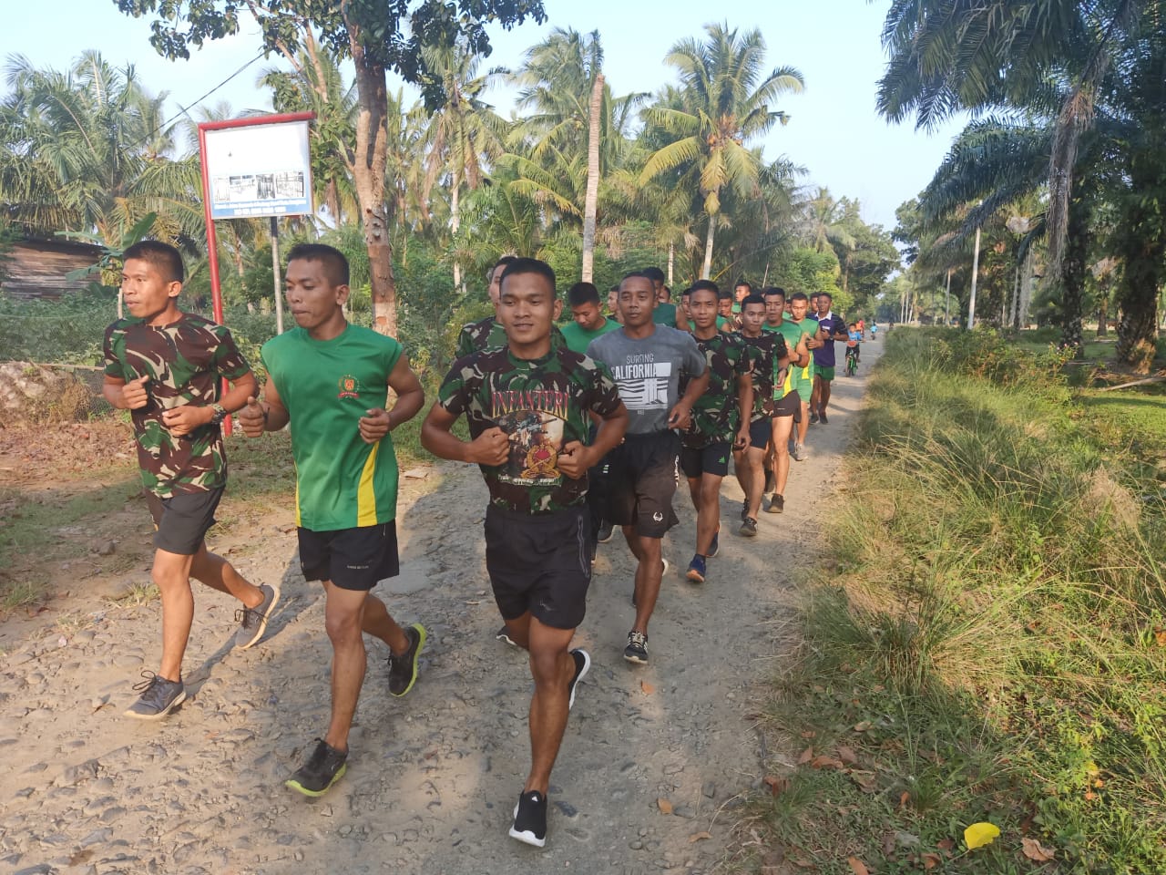 Jelang Berakhir TMMD, Satgas Tetap Rutin Olahraga