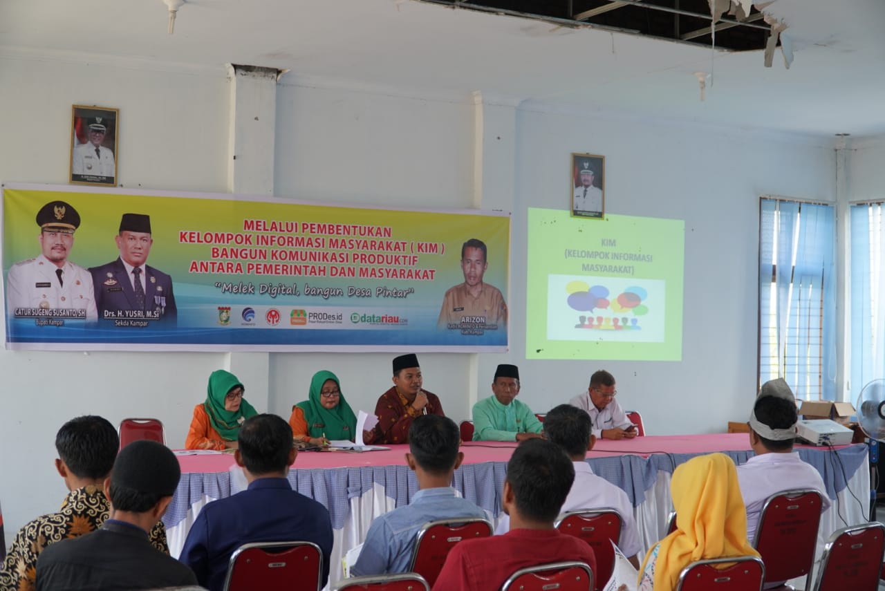 Kades se-Kecamatan XIII Koto Kampar Ikuti Pembentukan KIM 