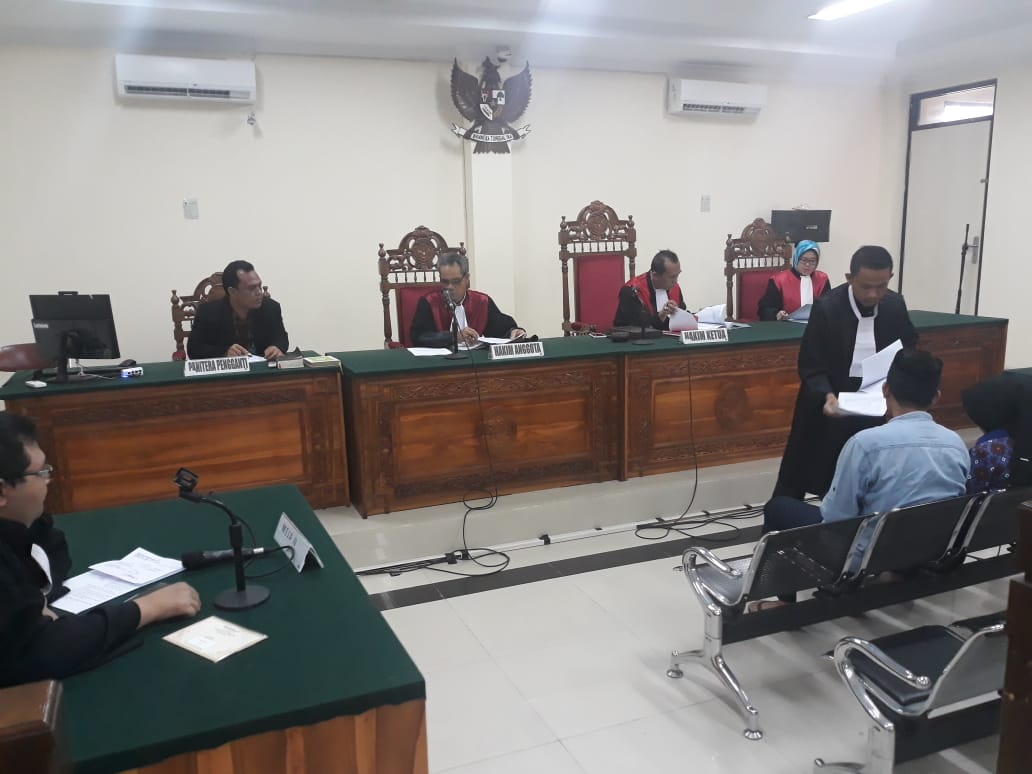 Eksepsi Penasehat Hukum terdakwa Oknum LSM.