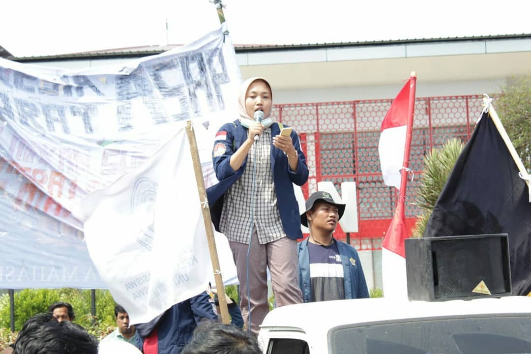 Ratusan Mahasiswa UNIB Gelar Aksi Simpatik Kabut Asap