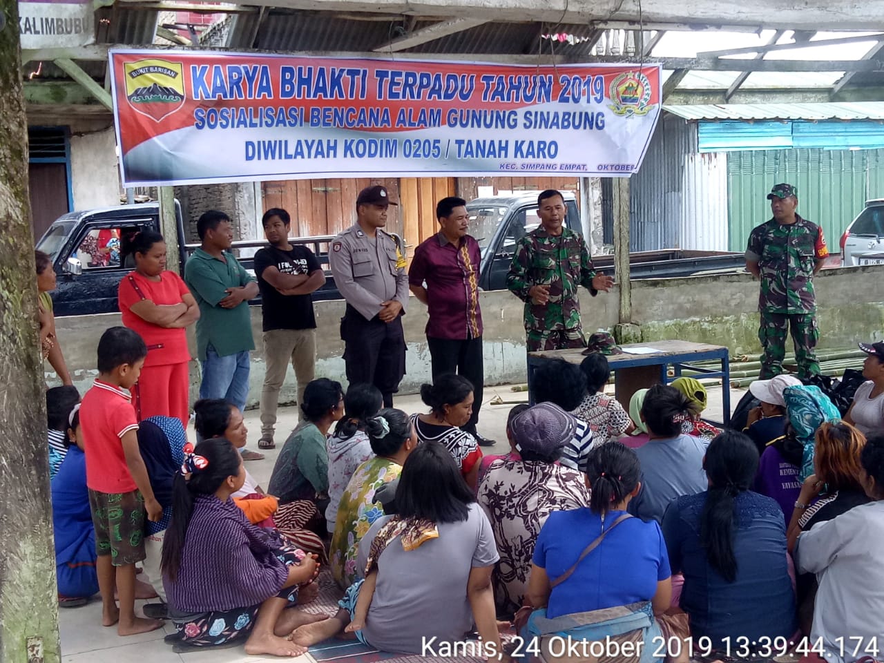 Danramil saat pemaparan