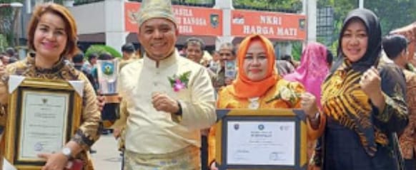 Bupati Labuhanbatu Terima Penghargaan dari Kemendagri dan Kemenkes RI