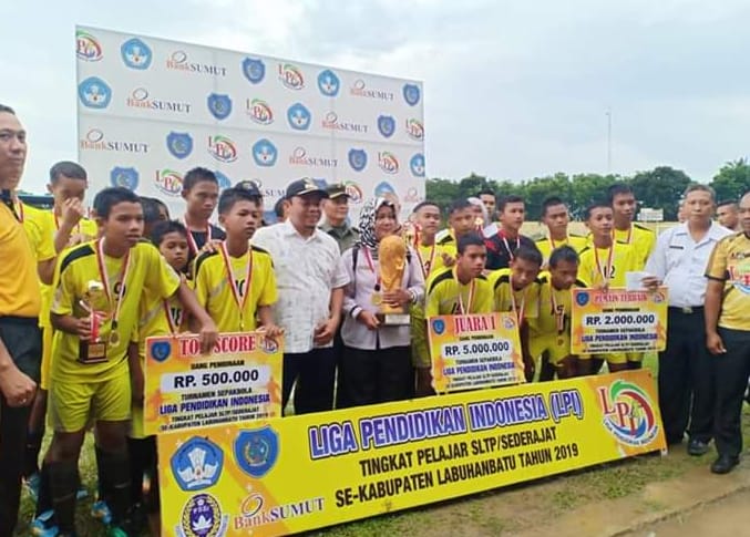 LPI 2019 SMPN 1 Rantau Selatan Boyong Piala Bergilir