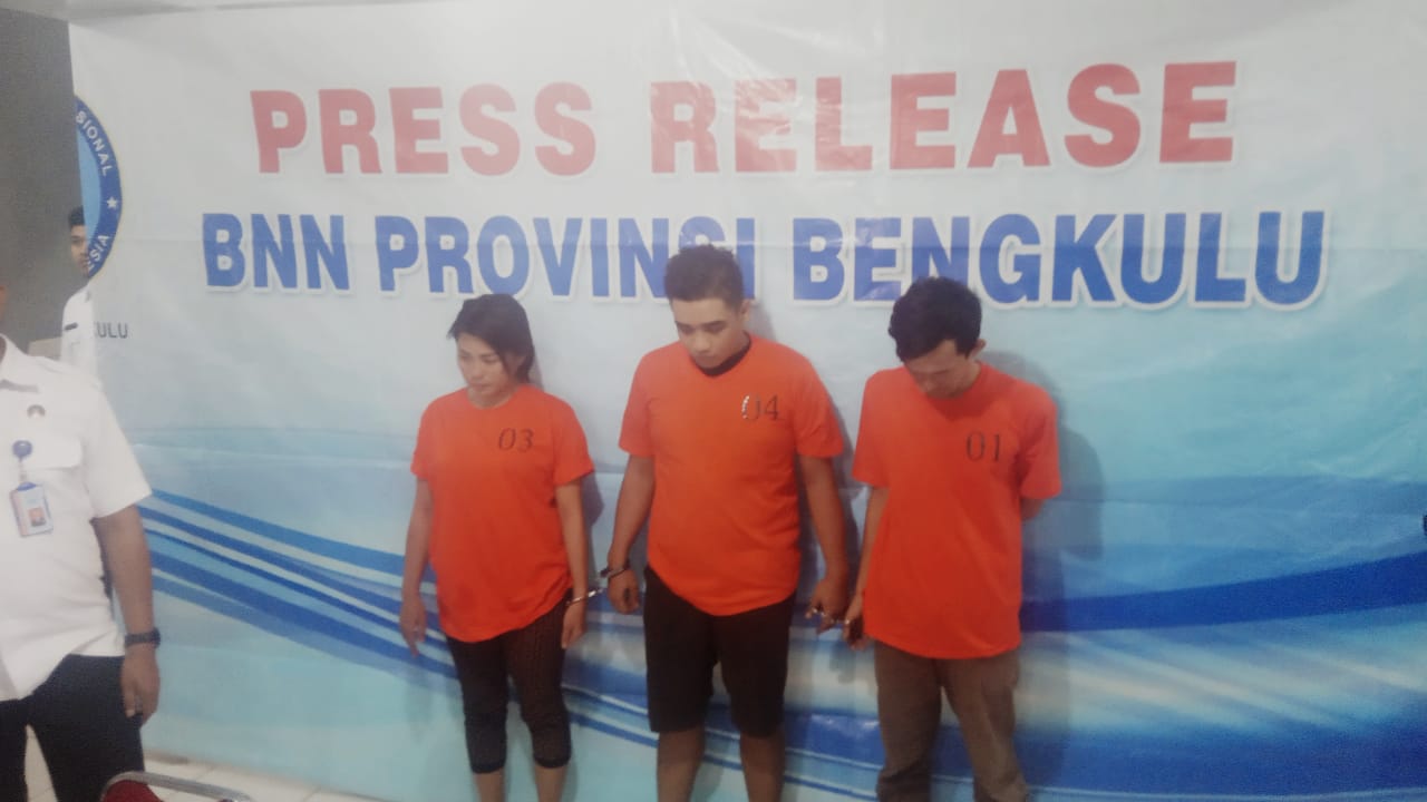 BNNP Amankan 3 Pelaku Penyalahgunaan Narkotika